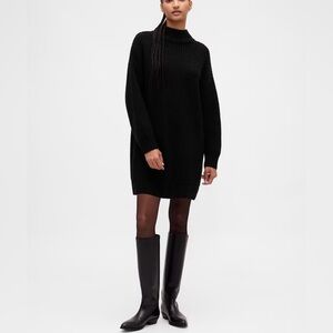 Gap CashSoft Rib Turtleneck Mini Sweater Dress